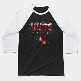 Chest Nuts Matching Chestnuts Funny Christmas Couples Nuts Baseball T-Shirt